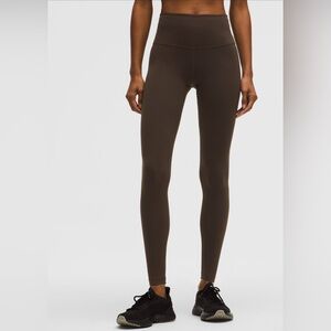 Brown Lululemon in ESPRESSO Wunder Train Leggings